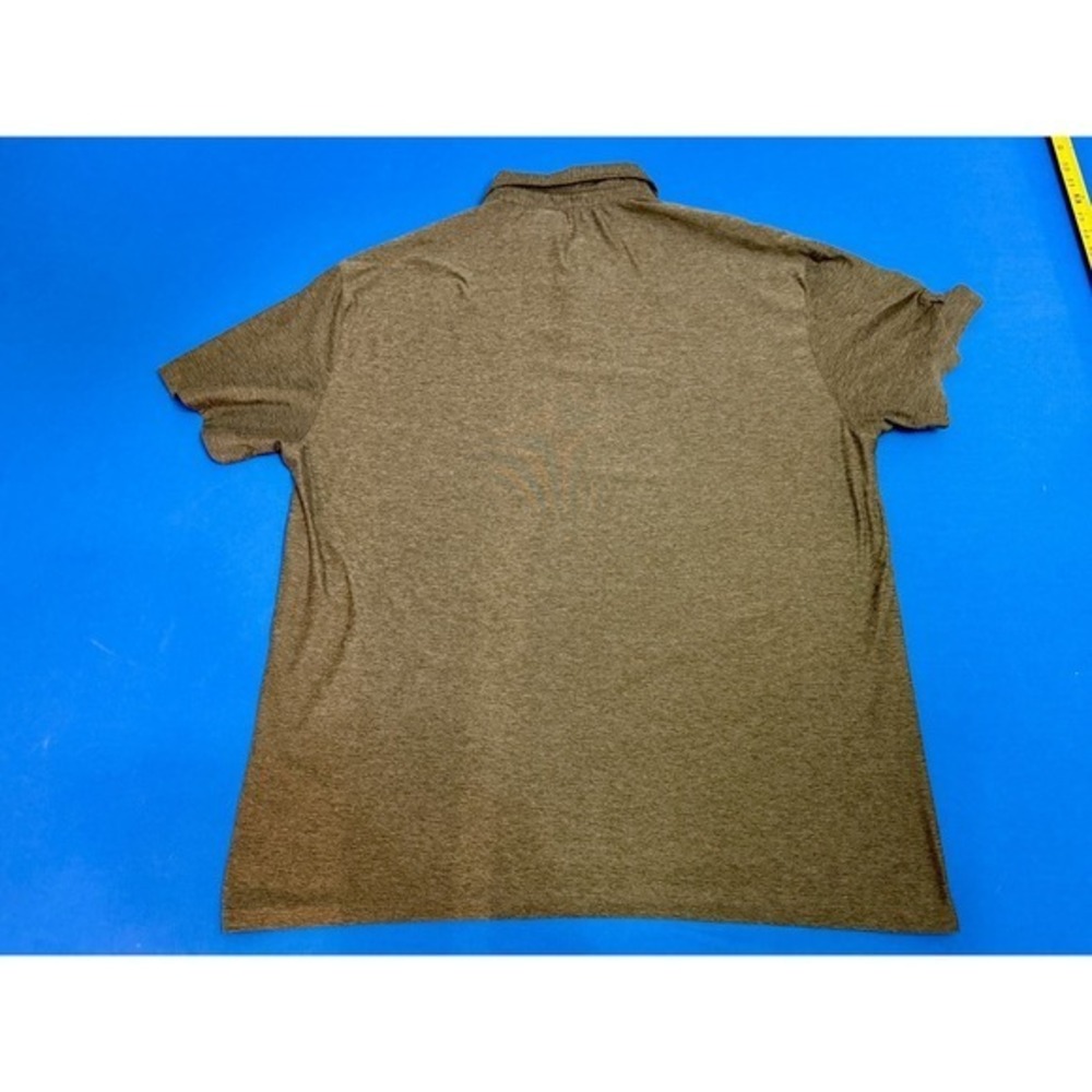 Vuori Polo XXL Olive Green Heather Stretch Performance Moisture Wicking Shirt - Picture 2 of 5